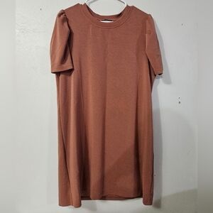 For Cynthia Tee Shirt Dress With Puff Sleeves!